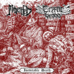 MINENFELD / CRYPTIC BROOD - Inevitable Death Split 7 cover